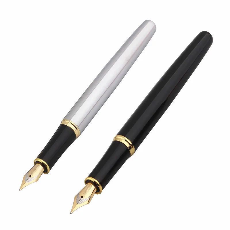 Pluma Estilográfica Baoer 388 - Acero Inoxidable Elegante