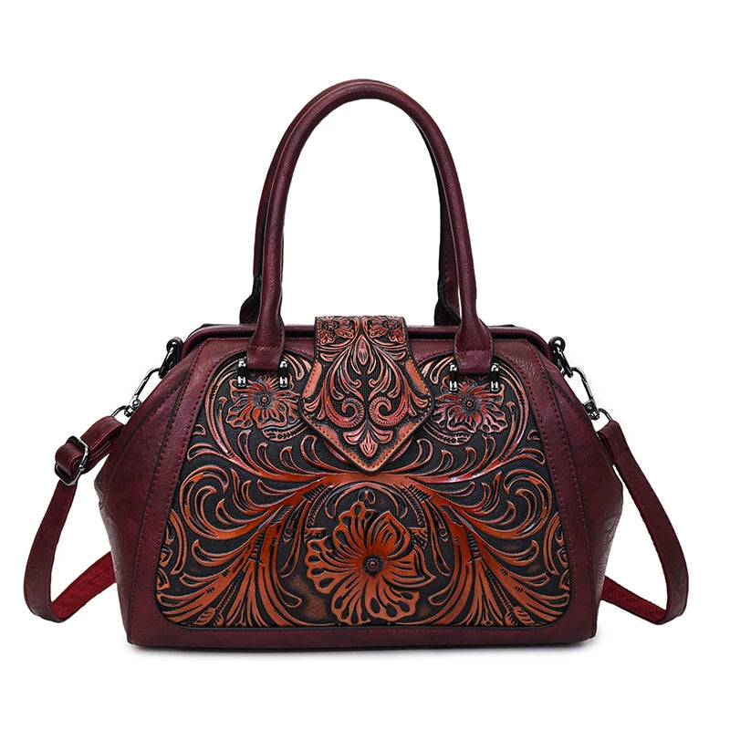 Bolso Retro de alta calidad, bolso de hombro para mujer, bolso de diseñador lujoso, bolsillo de oficina en relieve 3D, Bolsos de marca Lujo, nuevo paquete de regalo