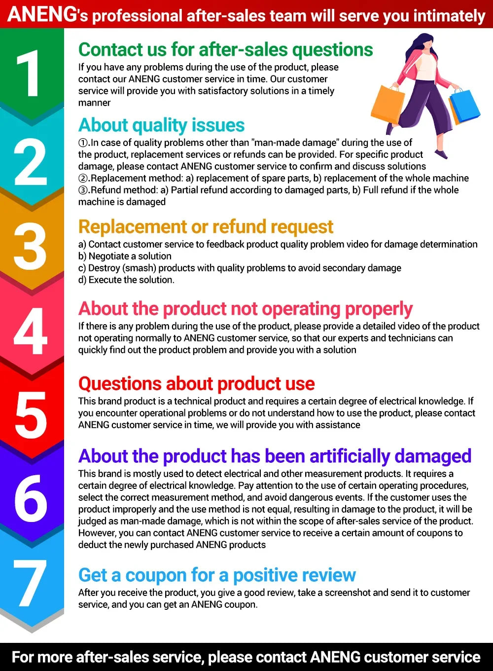 Termómetro Infrarrojo Digital Sin Contacto -20~650 ℃   ANENG TH05 IR láser Termometro pirómetro pistola láser medidor de temperatura herramientas