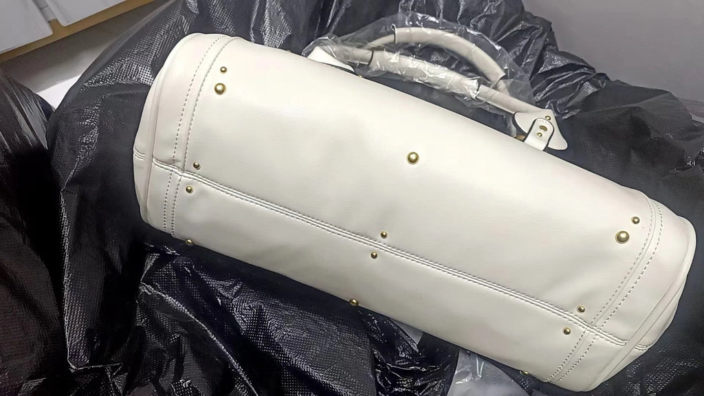 Bolso con Cabeza de Candado Retro, Bolso con Almohada con Remaches, Bolso de Chica Estilo Millennium, Bolso Cruzado para Ir al Trabajo