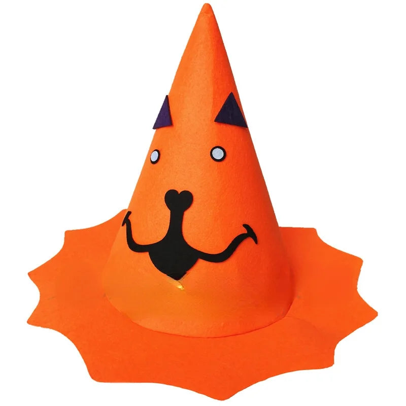 Fiesta de Halloween Vacaciones Mascarada Show Performance Vestir Accesorios Sombrero de calabaza Niños Niñas Naranja