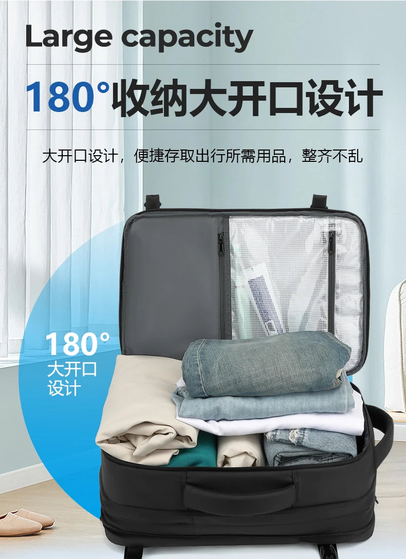 Mochila para hombre, bolsa de viaje multifuncional, compresión al vacío, impermeable, para viajes de negocios, nueva mochila para parejas