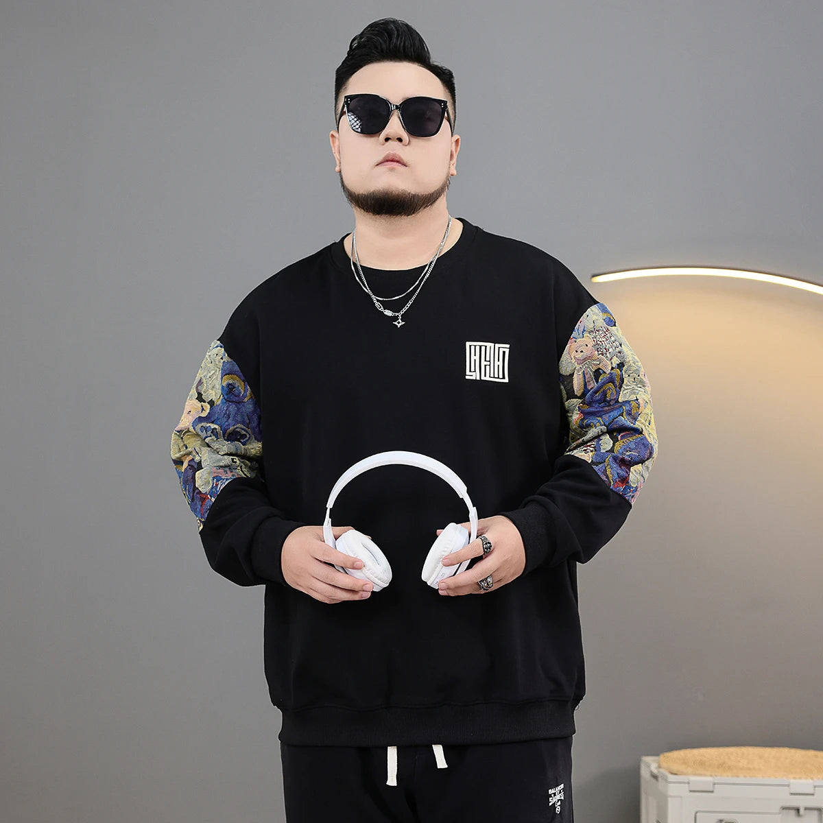 Sudadera para Hombre, suéter holgado de talla grande, sudaderas con capucha, Camiseta deportiva de manga larga, Camiseta de Otoño Invierno, Ropa de Hombre de gran tamaño