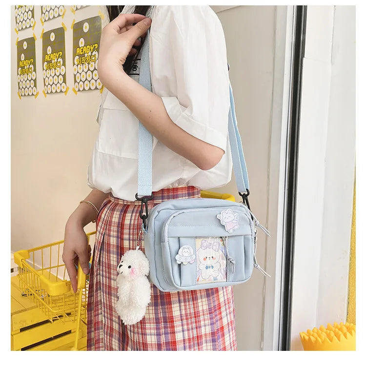 Nuevo Bolso Kawaii para niñas, novedad de 2024, Bolso transparente JK, Bolso cruzado pequeño para mujeres, bolsos y Bolsos de hombro, Bolso Itabag