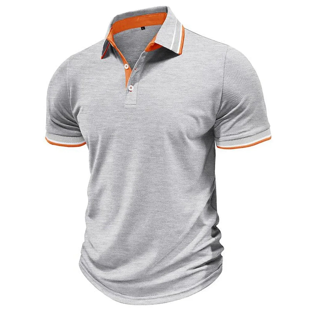 Ropa de verano para hombre, Polo de golf de manga corta, Polo informal con solapa con estampado digital 3D
