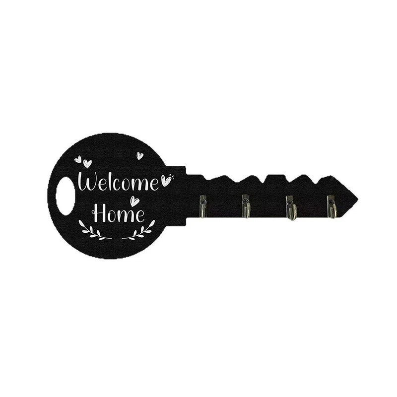 Organizador de almacenamiento, llave creativa, marco de madera, gancho de almacenamiento de pared moderno montado en la pared, estante de almacenamiento colgante Retro de boj para ropa