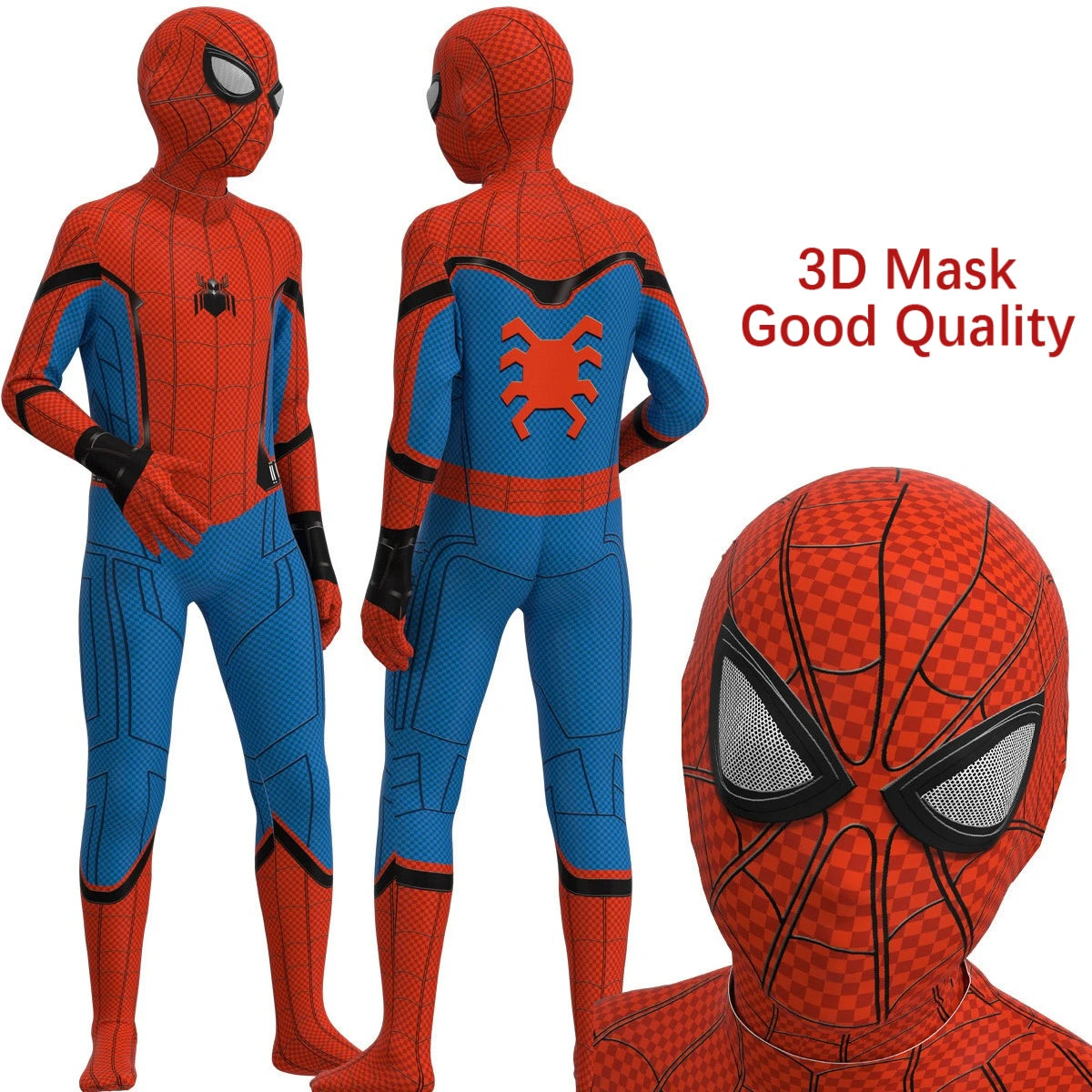 Disfraz de superhéroe de araña para niños, mono de LICRA, disfraces de Halloween, mono, conjunto de fiesta de separación para niños, mono de Halloween