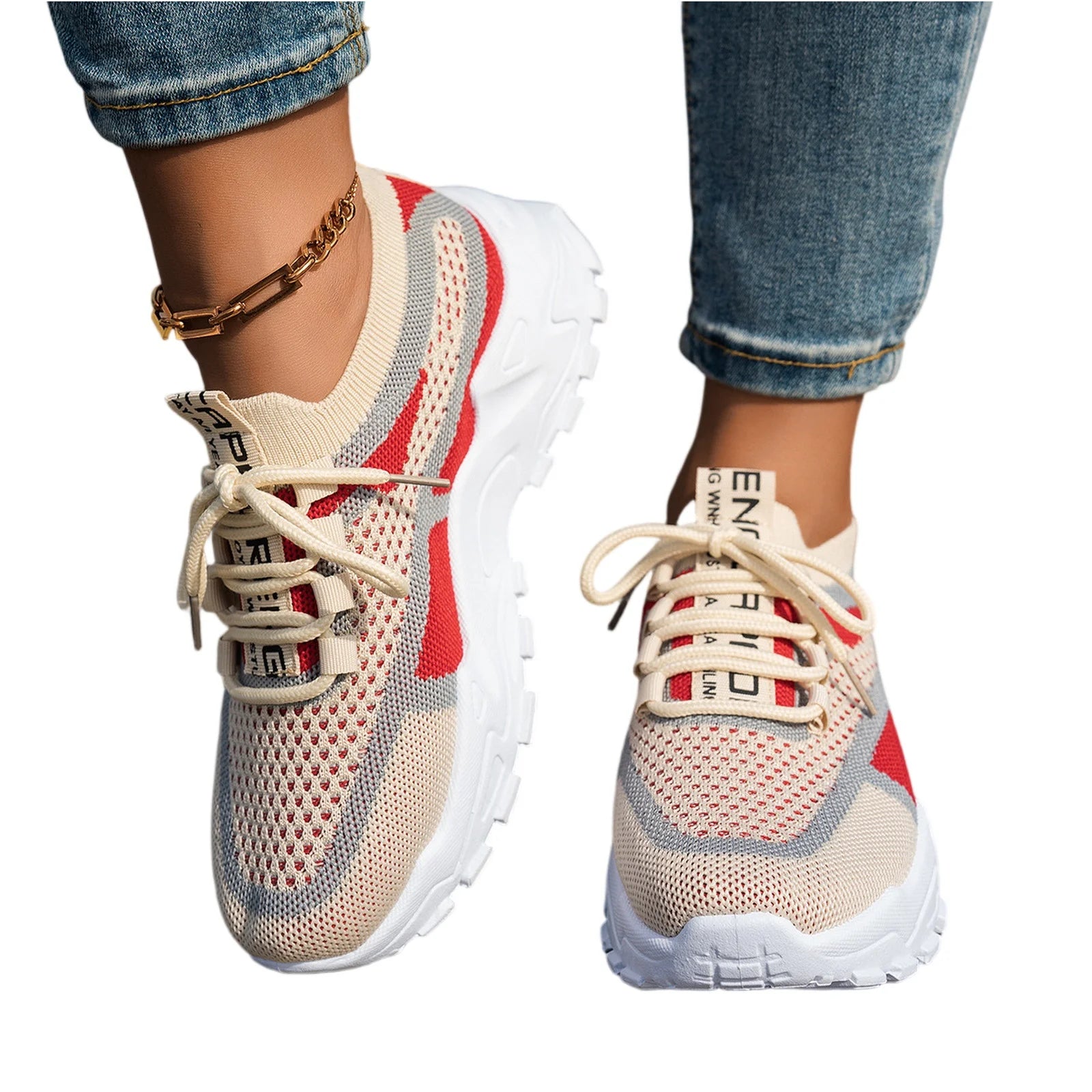 Zapatos De Mujer verano 2025 nuevas cuatro estaciones versátiles finos Zapatos informales transpirables grandes zapatillas De deporte De moda Mujer Zapatos De Mujer