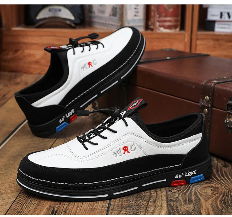 Zapatos informales para hombre, moda de otoño 2025, cómodos zapatos de negocios antideslizantes para hombre, calzado ligero de talla grande 39-44, zapatillas nuevas para hombre