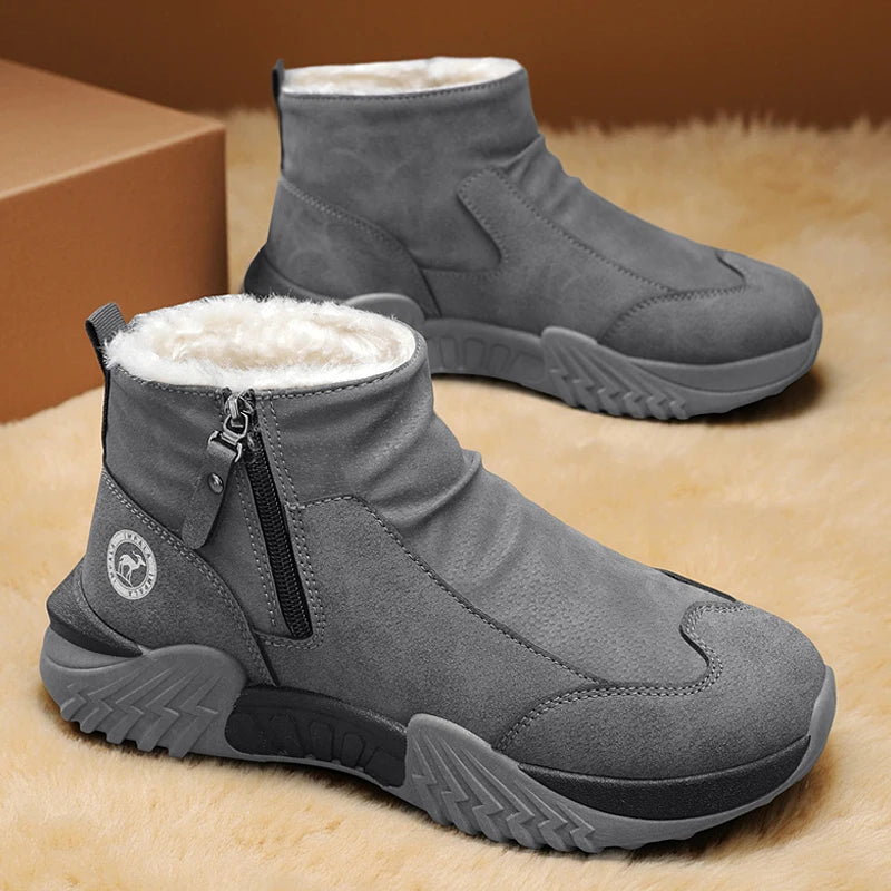 Botas de nieve de invierno, zapatillas para correr, Zapatos informales antideslizantes, impermeables, de caña alta, para viajes, escalada, senderismo, Zapatos para Hombre