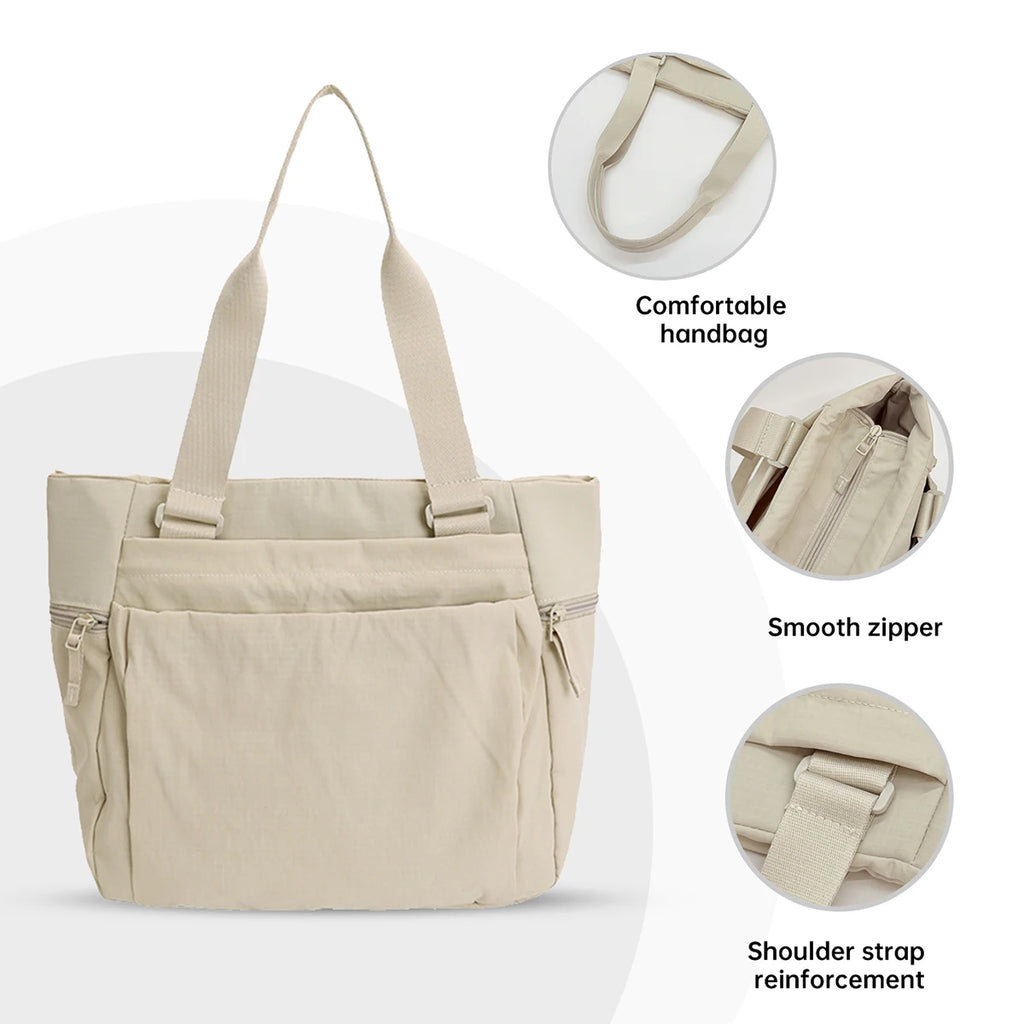 Bolso bandolera de un solo hombro con logotipo personalizado de alta gama para desplazamientos, viajes, estilo perezoso, sensación relajada, bricolaje para estudiantes universitarios