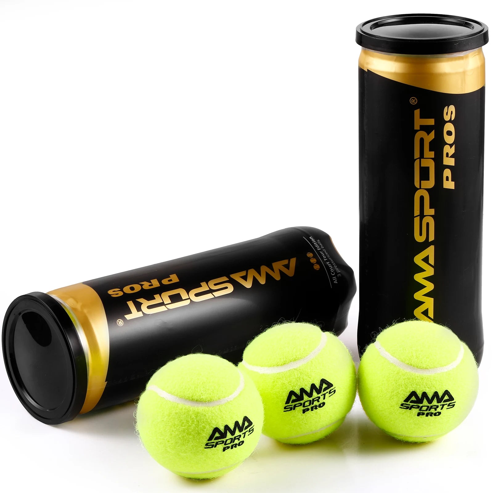 Padel Court Balls - Pelotas de padel duraderas de grado de torneo para jugadores profesionales y aficionados - Pelotas de padel de rebote óptimo