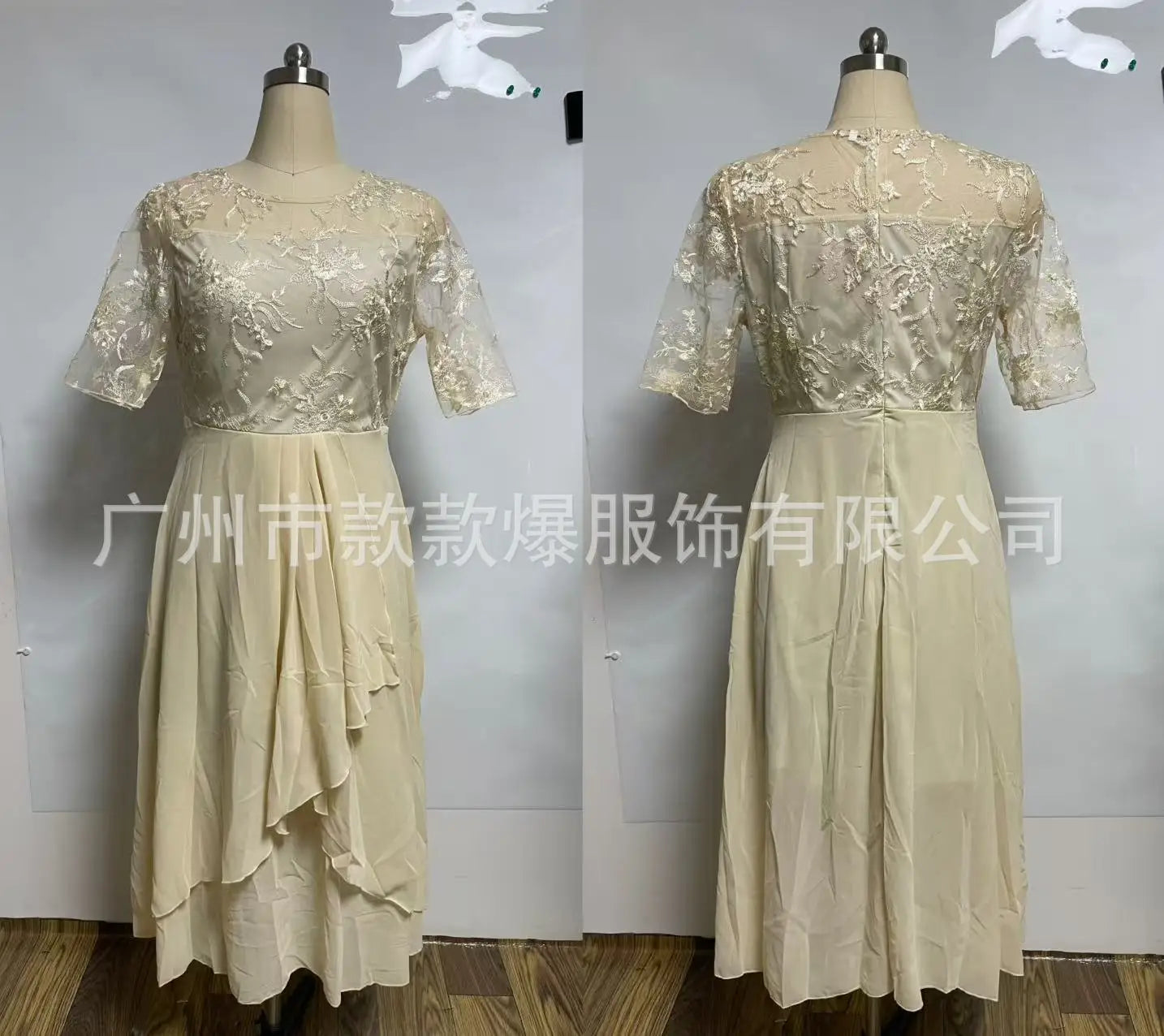 Vestido de noche Vestidos 2026 Mujer elegante temperamento suave SlimI Irregular Color sólido moda banquete gasa francés