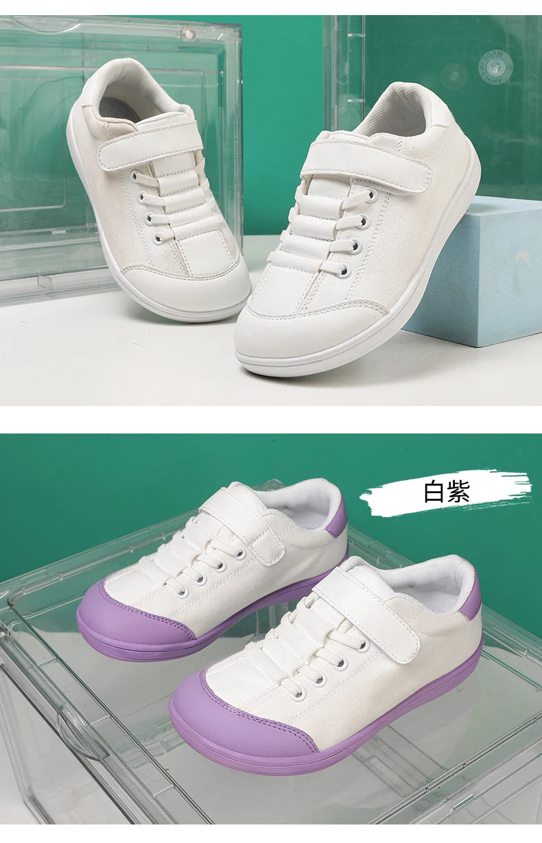 Nuevos zapatos anchos descalzos para niños |   Zapatillas minimalistas para niños/niñas |   Suela saludable de caída cero |   Natural para crecer