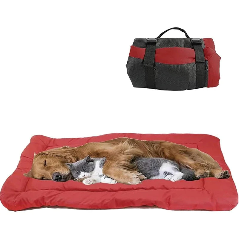 Manta plegable impermeable para cama de perro, estera de Picnic para perros, asiento de coche para perros pequeños, medianos y grandes, almohadilla portátil para acampar y viajar para mascotas
