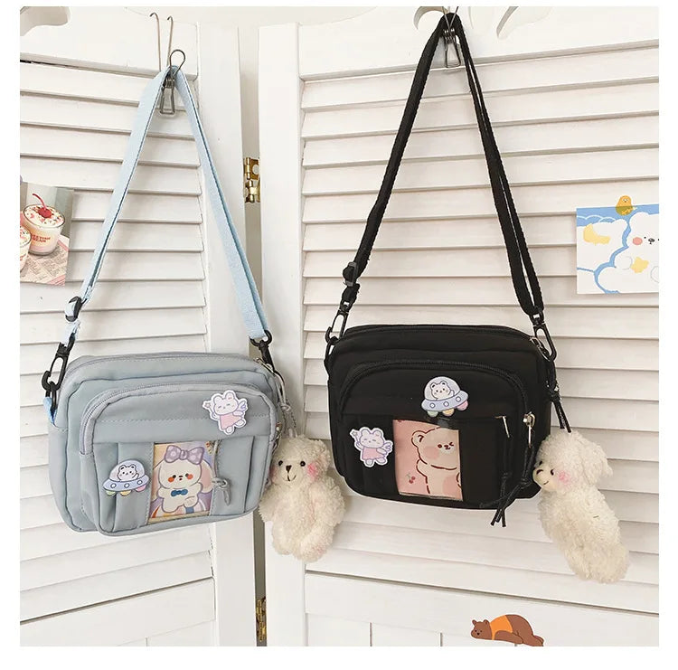 Nuevo Bolso Kawaii para niñas, novedad de 2024, Bolso transparente JK, Bolso cruzado pequeño para mujeres, bolsos y Bolsos de hombro, Bolso Itabag
