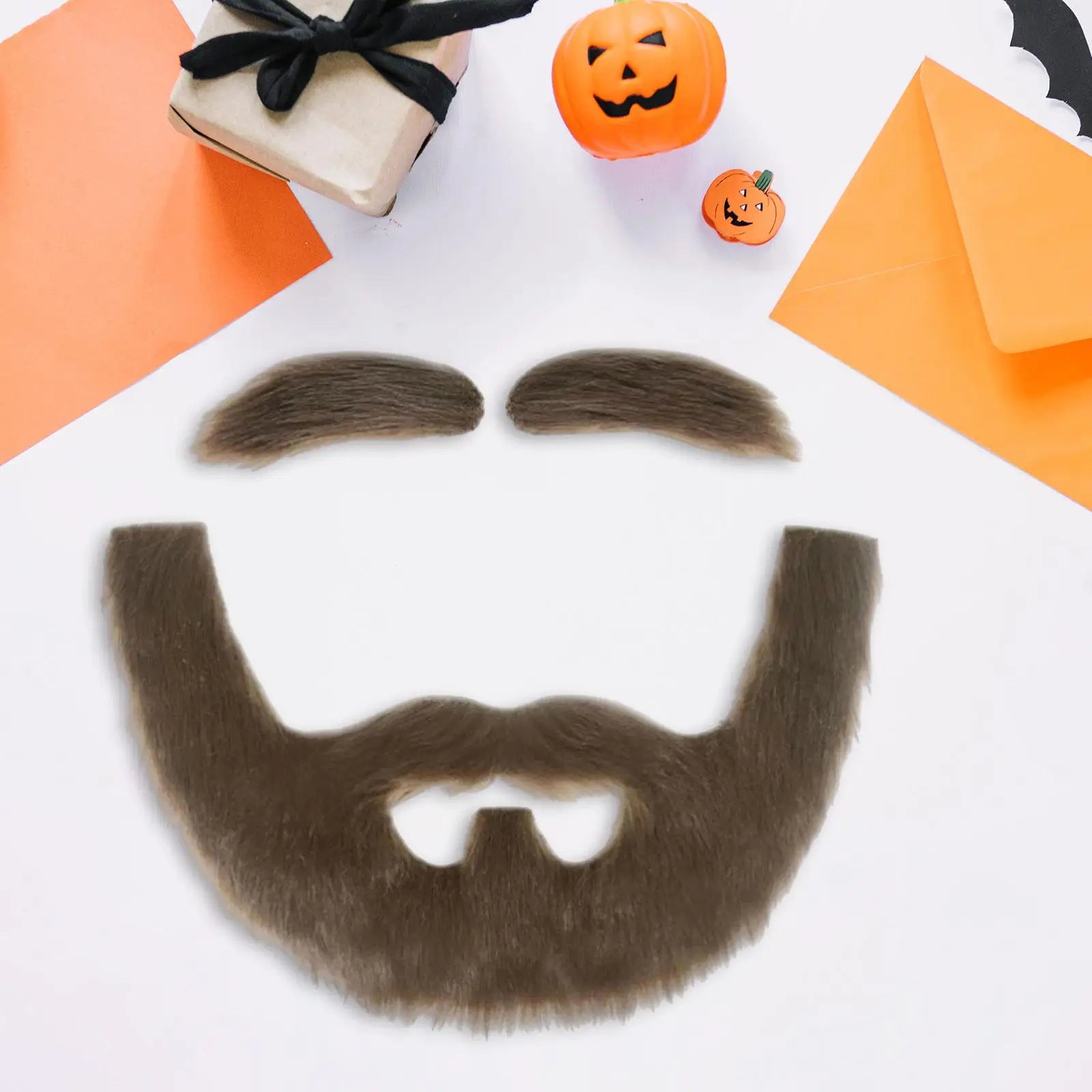 DIY barba falsa autoadhesiva realista vestir accesorios de disfraz para Halloween Festival puesta en escena óperaciones de cumpleaños