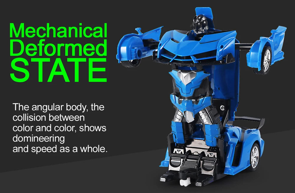 Coche eléctrico RC 2 en 1, Robots de transformación, modelo de vehículo deportivo, Robots, juguetes para niños, coches de de deformación RC geniales remotos, regalos de juguetes para niños