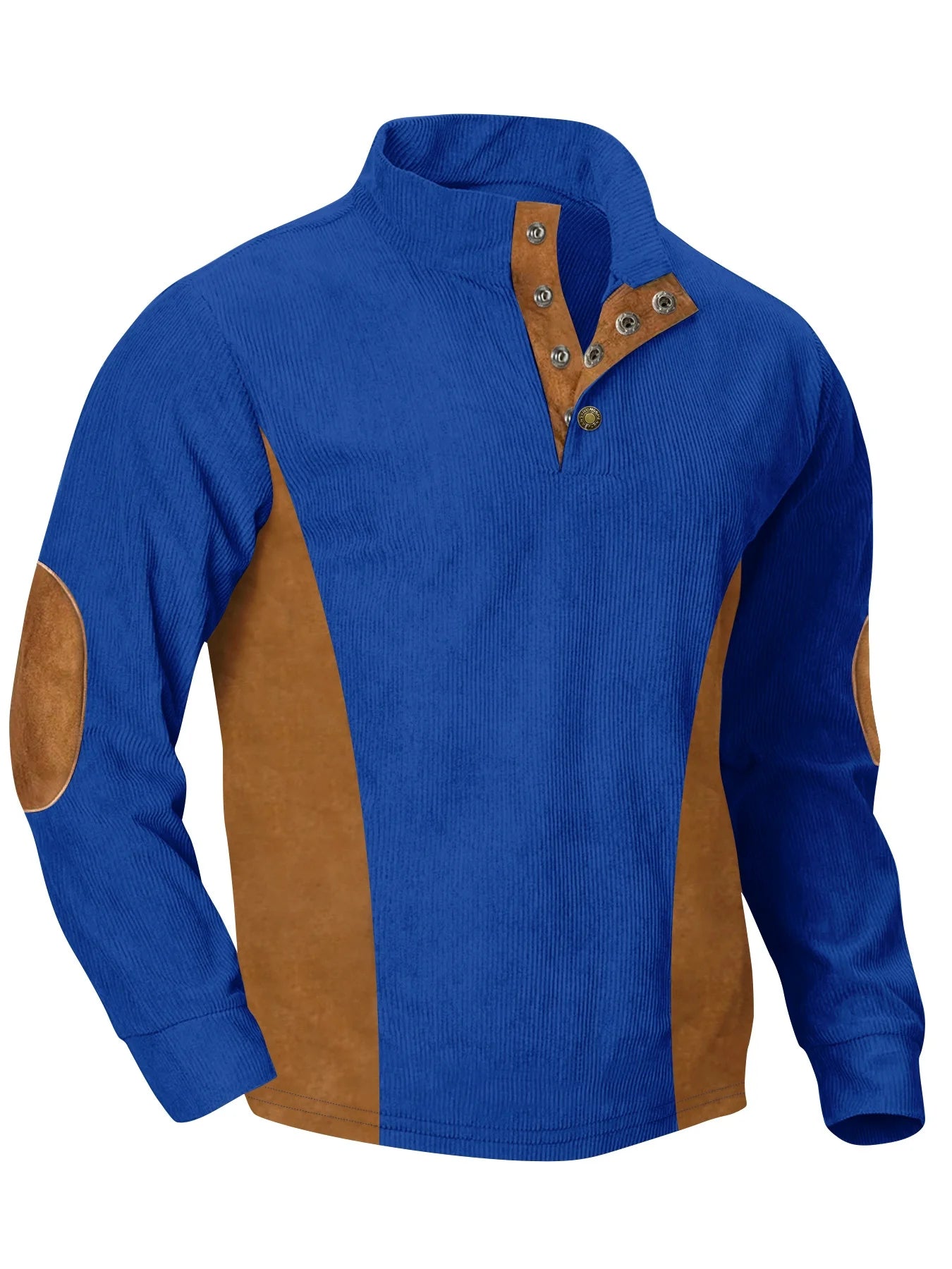 Camiseta de Golf con cuello informal para hombre, ropa deportiva de alta calidad con diseño de rayas de pana, Color puro, primavera y otoño