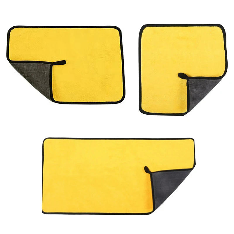 Toalla de microfibra suave para lavado de coche, paño de Secado y limpieza de coche, cuidado del coche, detalles, toalla de lavado de coche, nunca rasca, 30x30/60CM