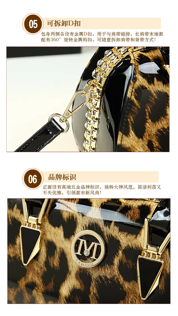 Bolso de mujer Bolso de hombro pequeño de cuero brillante personalizado Nuevo bolso cruzado Bolso de almohada de moda