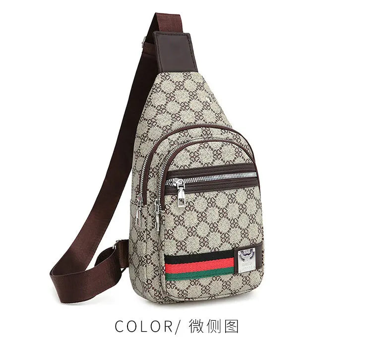 Bolso Mensajero Multifuncional para Hombre, Bolso de Hombro, Bolso Casual Cruzado con Orificio para Auriculares