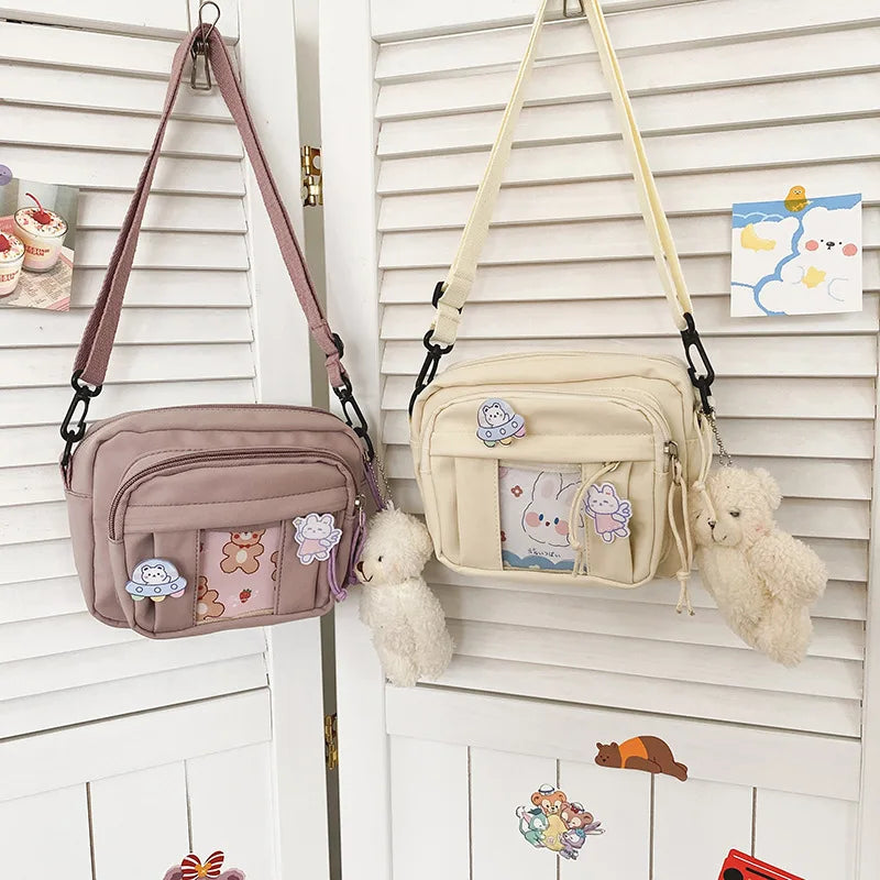 Nuevo Bolso Kawaii para niñas, novedad de 2024, Bolso transparente JK, Bolso cruzado pequeño para mujeres, bolsos y Bolsos de hombro, Bolso Itabag