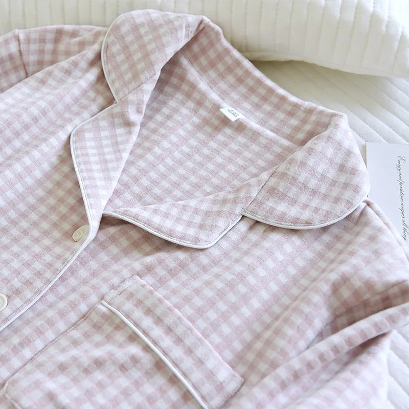 Pijamas de pareja para calentar y mantener el calor, pantalones de manga larga para otoño e invierno, ropa de dormir holgada para mujer, ropa de dormir para hombre