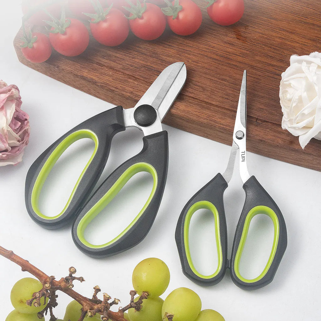 Tijeras de jardinería, tijeras de podar, tijeras de floristería para plantas y flores, hoja de acero inoxidable, herramienta de corte de injerto para jardín