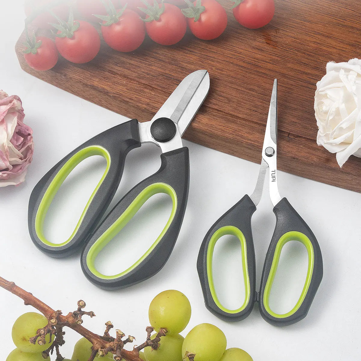 Tijeras de jardinería, tijeras de podar, tijeras de floristería para plantas y flores, hoja de acero inoxidable, herramienta de corte de injerto para jardín
