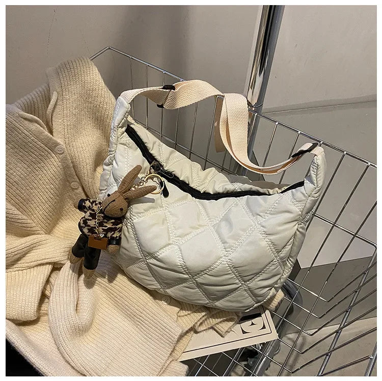 Bolsos cruzados bordados para mujer, bolsos de gran capacidad, bandolera de hombro, bolso de compras Hobos de moda Popular para mujer