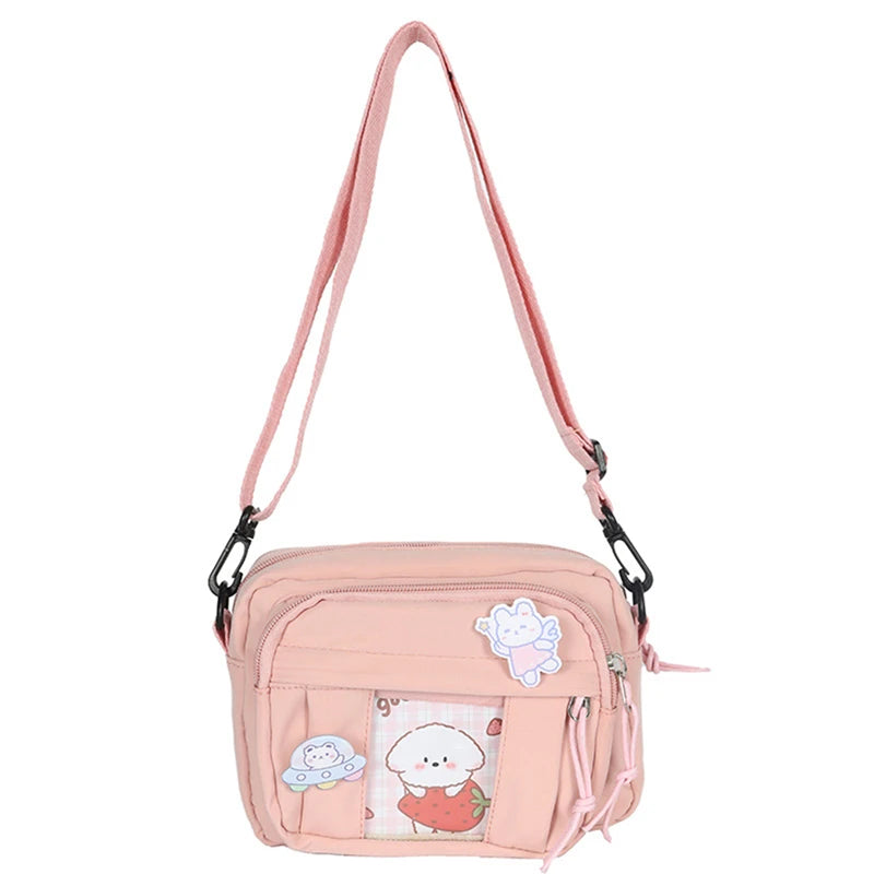Nuevo Bolso Kawaii para niñas, novedad de 2024, Bolso transparente JK, Bolso cruzado pequeño para mujeres, bolsos y Bolsos de hombro, Bolso Itabag