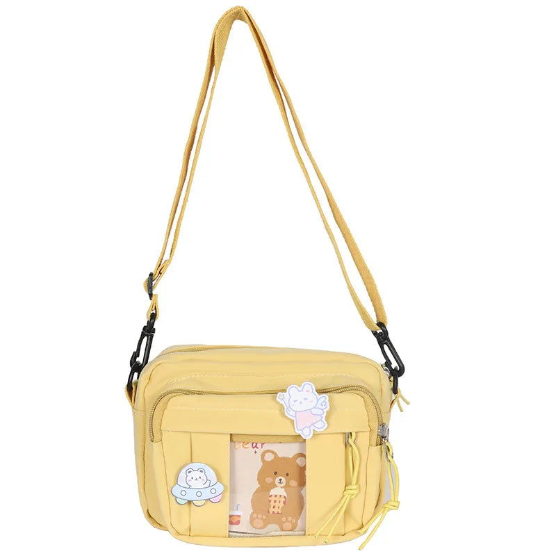 Nuevo Bolso Kawaii para niñas, novedad de 2024, Bolso transparente JK, Bolso cruzado pequeño para mujeres, bolsos y Bolsos de hombro, Bolso Itabag