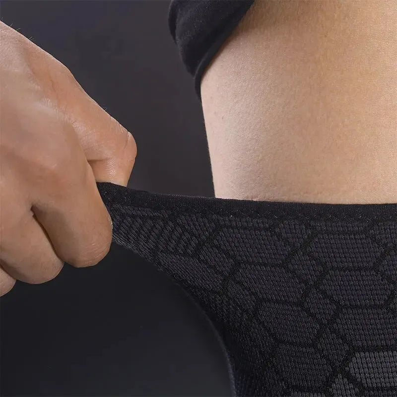 Protector de muslos deportivo de nailon de punto de alta elasticidad, mallas de tensión muscular anticaída para ciclismo, baloncesto y fútbol