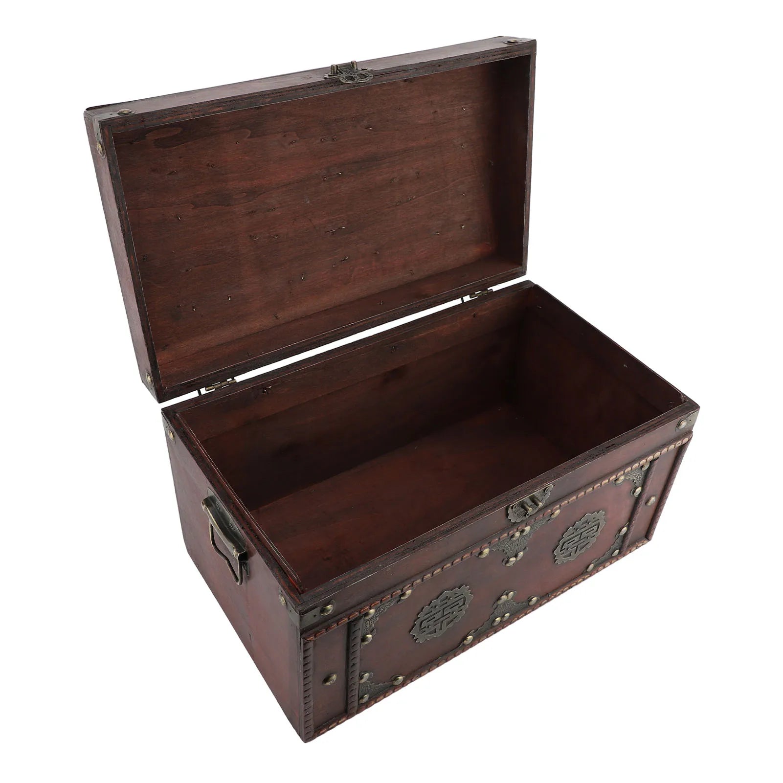 Caja de almacenamiento de joyas, caja de almacenamiento de madera, organizador Vintage, contenedor Retro chino para joyería, libro, decoración del hogar