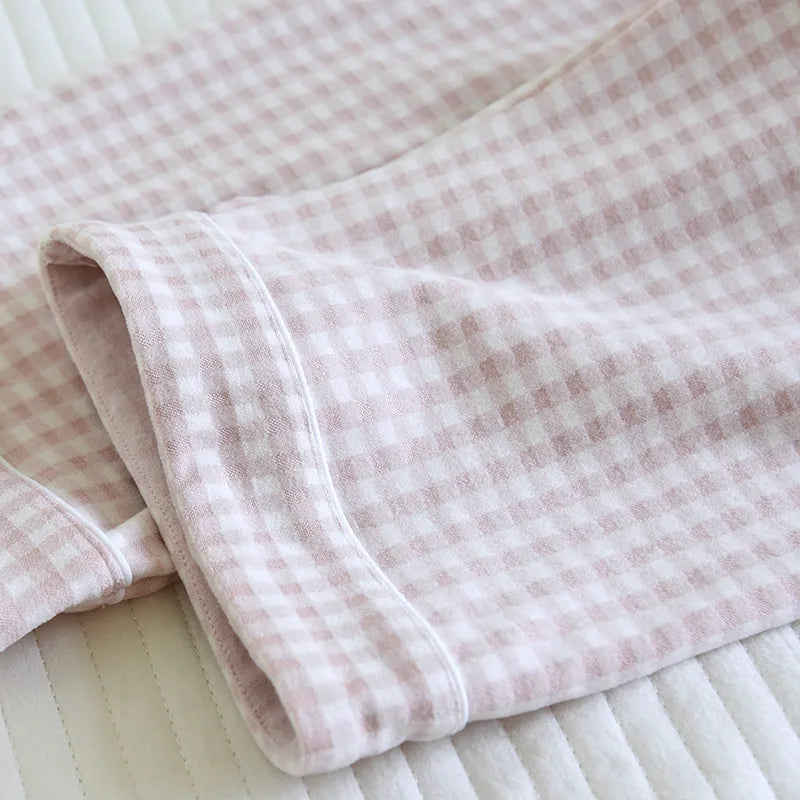 Pijamas de pareja para calentar y mantener el calor, pantalones de manga larga para otoño e invierno, ropa de dormir holgada para mujer, ropa de dormir para hombre