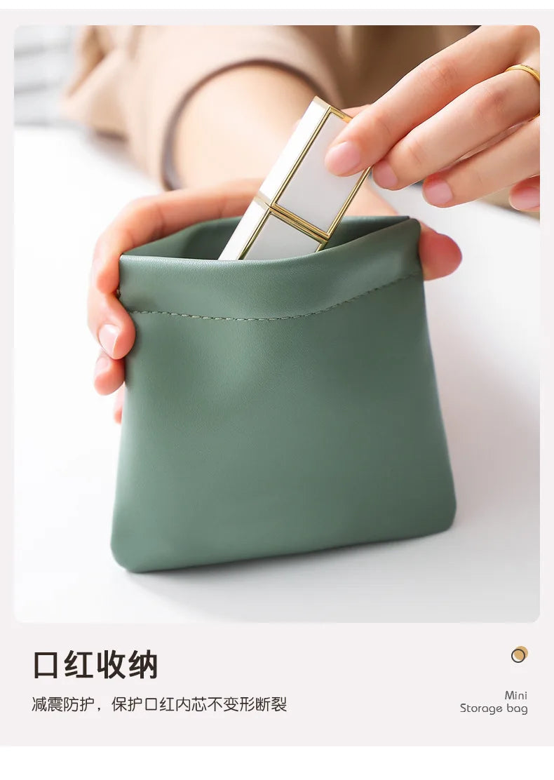 Monedero de cuero Pu para mujer y hombre, Mini cartera corta pequeña, monedero, llave para cambiar dinero, auriculares, tarjetero para niños y niñas