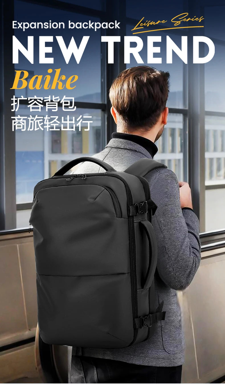 Mochila para hombre, bolsa de viaje multifuncional, compresión al vacío, impermeable, para viajes de negocios, nueva mochila para parejas