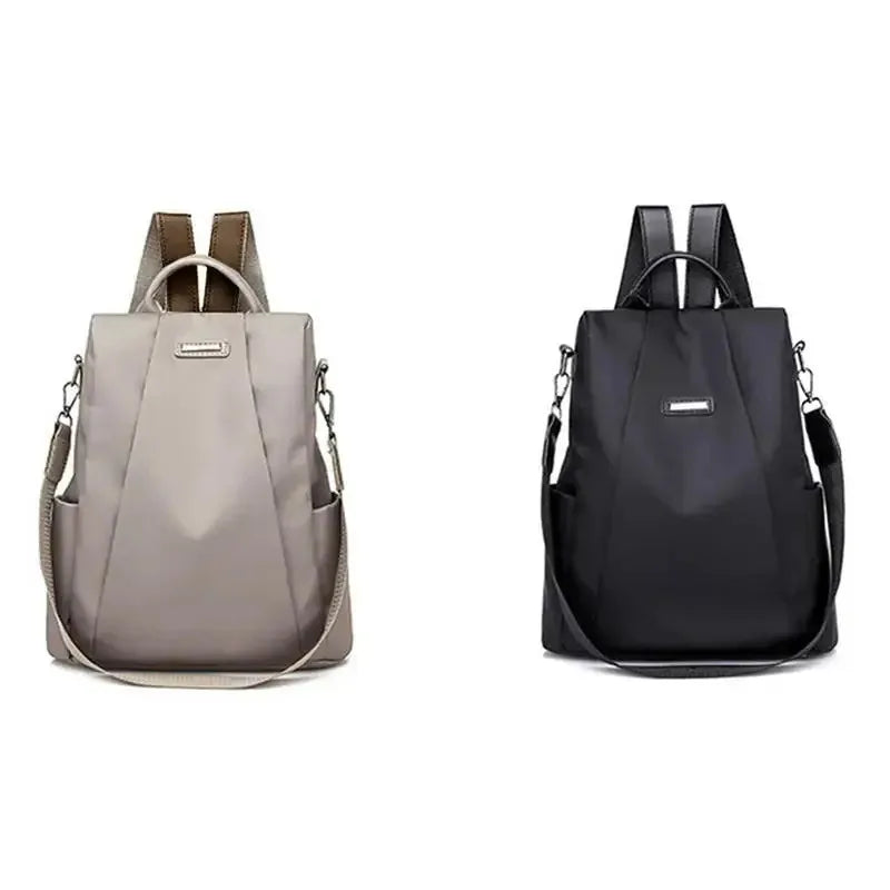 Nueva mochila multifuncional a la moda para mujer, mochila de color sólido, correa de hombro portátil informal desmontable