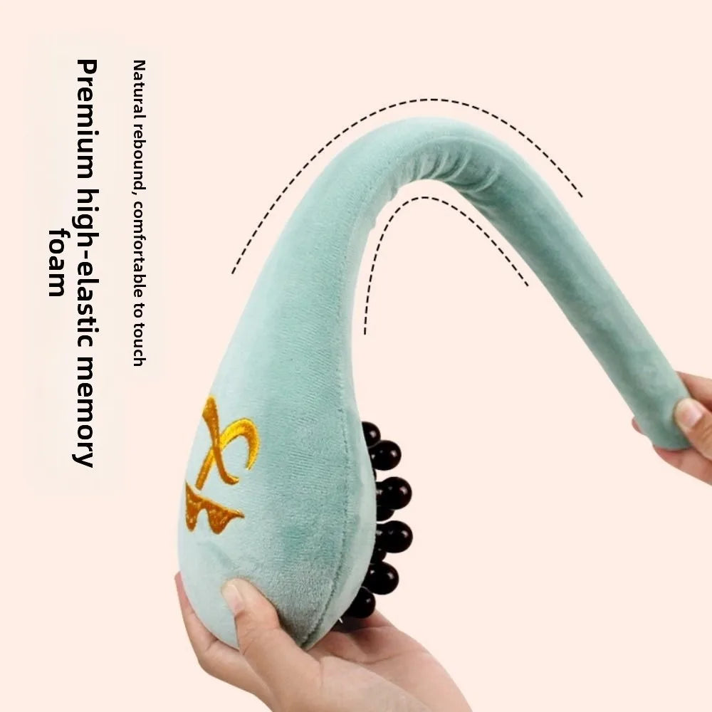 Palo de masaje meridiano multifuncional, martillo de masaje de diseño portátil de 48cm de longitud, tocando puntos de acupuntura, artemisa hecha a mano