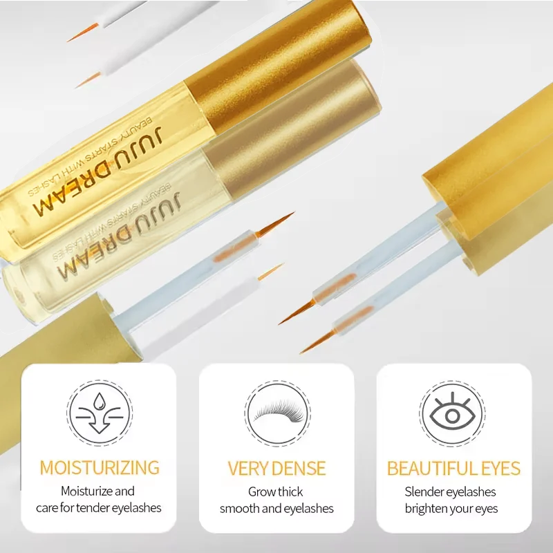 Botella de suero potenciador de pestañas nutritivo, suero para el crecimiento de pestañas, ingredientes naturales, cosméticos para pestañas más largas y gruesas, 1 Uds.