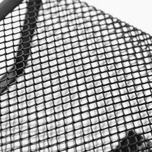 Organizador de escritorio de malla, carrito de suministros de oficina con portalápices y cestas de almacenamiento para accesorios de escritorio, 3 compartimentos, negro