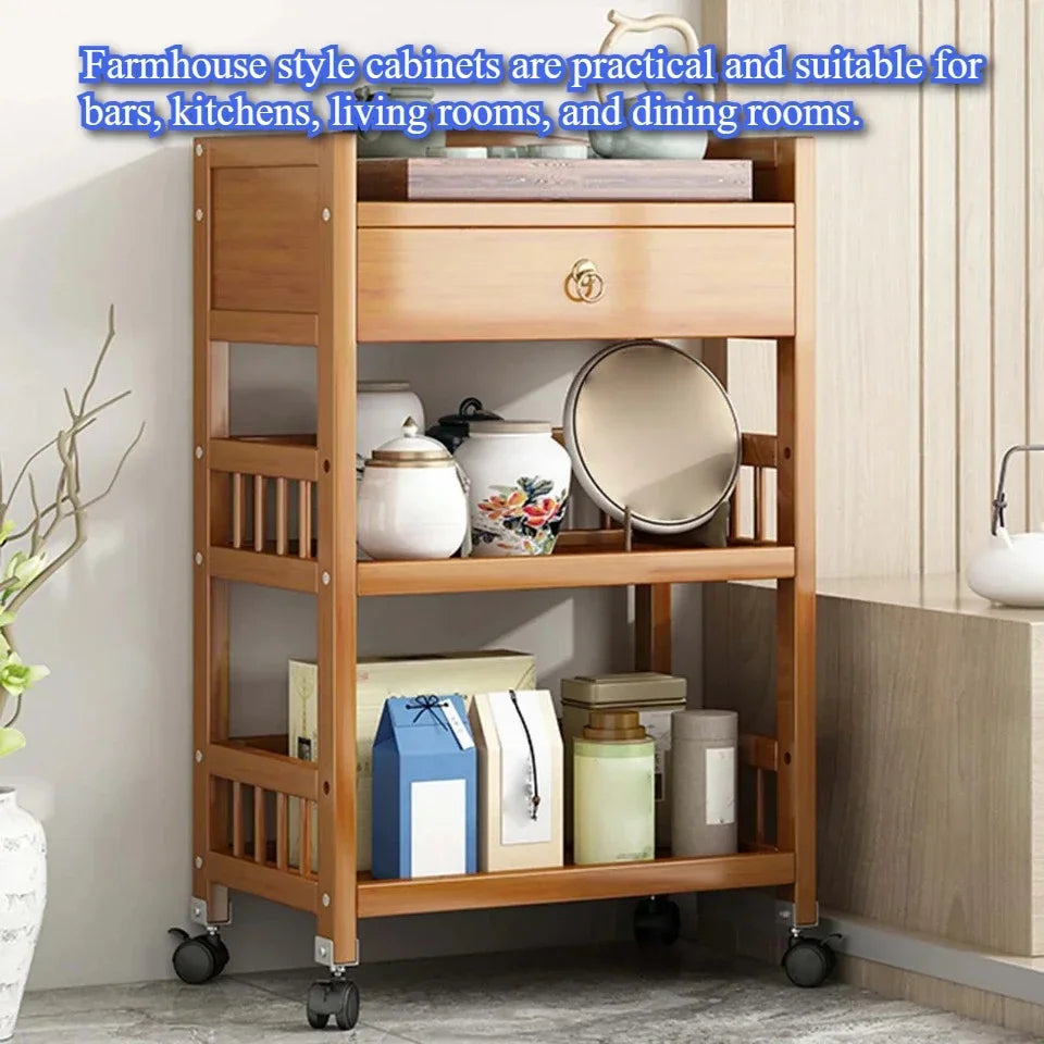 Estante de almacenamiento de pie, estante de almacenamiento móvil, carrito de mano portátil, organizador de aperitivos, gabinete, estante para olla caliente, estantes para verduras de cocina