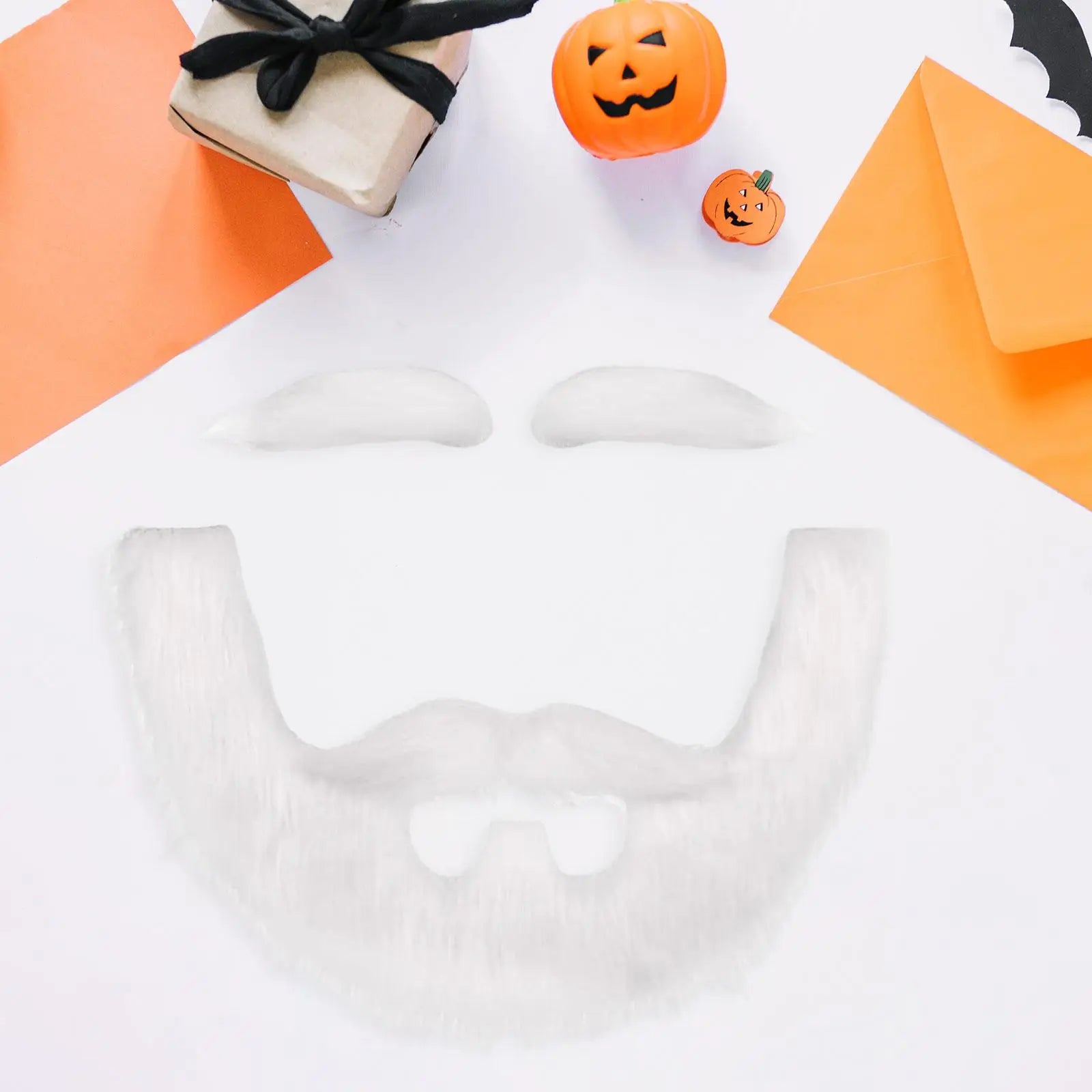 DIY barba falsa autoadhesiva realista vestir accesorios de disfraz para Halloween Festival puesta en escena óperaciones de cumpleaños