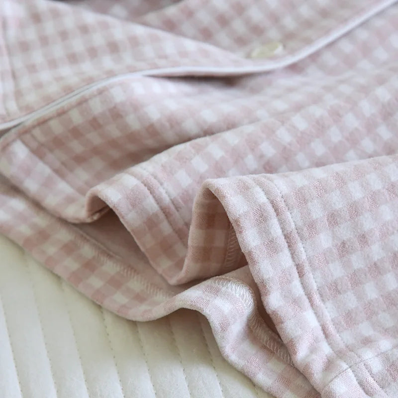 Pijamas de pareja para calentar y mantener el calor, pantalones de manga larga para otoño e invierno, ropa de dormir holgada para mujer, ropa de dormir para hombre