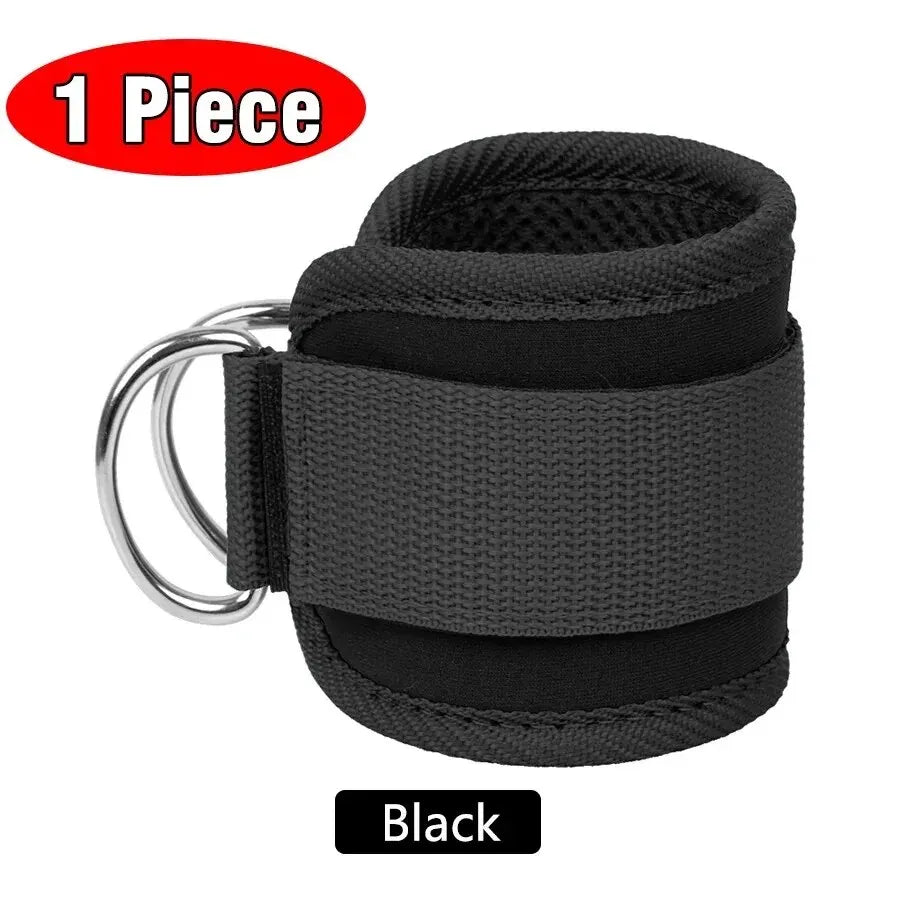Correas de tobillo para Fitness, puños de soporte ajustables con anillo en D, polea para entrenamiento de fuerza de piernas para gimnasio con hebilla, protector deportivo, abductores de seguridad
