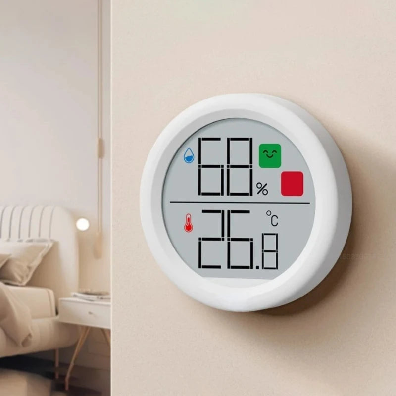 Medidor de Temperatura y Humedad para el Hogar, Termómetro Electrónico de Alta Precisión, Termómetro de Pared para Habitación de Bebé, Tabla de Temperatura Seca y Húmeda