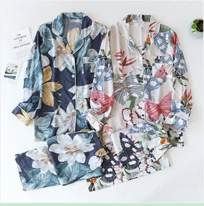 Pijamas de invierno, pantalones de Casa para mujer, pantalones elásticos, Pijamas holgados y cálidos y gruesos, pantalones, ropa de dormir estampada, ropa de dormir de otoño