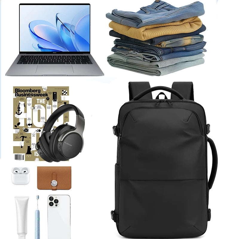 Mochila para hombre, bolsa de viaje multifuncional, compresión al vacío, impermeable, para viajes de negocios, nueva mochila para parejas