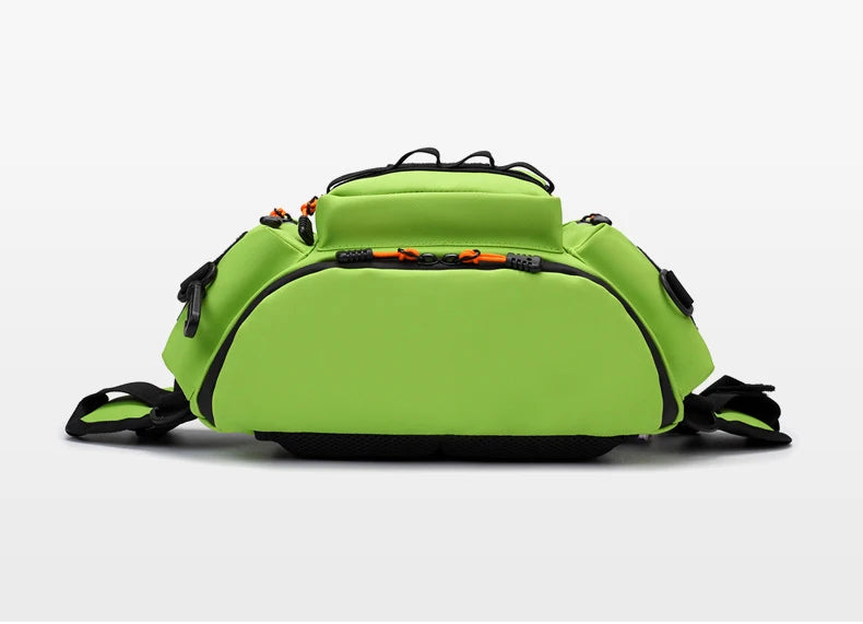 Bolsa de pecho para senderismo para hombre, riñonera de viaje con múltiples bolsillos, para escalada al aire libre, correr, ciclismo, bandolera, bolsa de aparejo con cinturón Molle deportiva